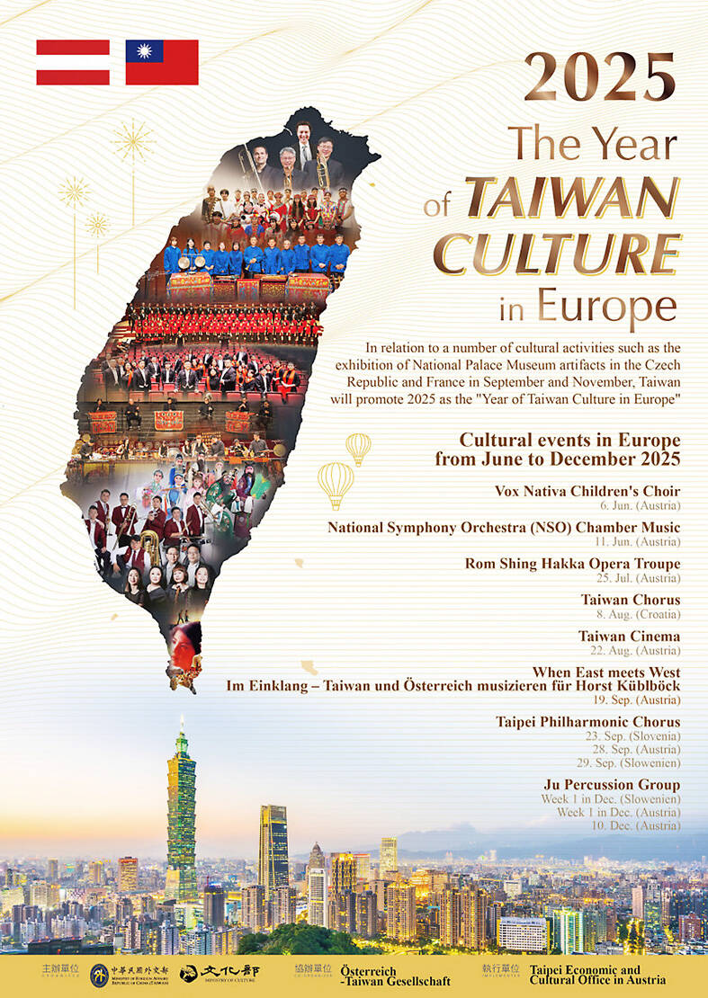 「2025歐洲台灣文化年」讓台灣以文化跟世界建立起緊密的聯繫。（駐奧地利代表處提供）