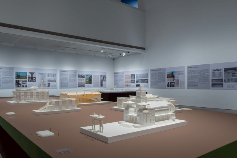 《地域主義的先行者：陳仁和百年+3建築紀念大展》呈現陳仁和過去於高雄留下的眾多知名地標性建築。（高美館提供）