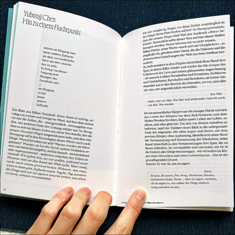 【自由副刊】 鄒佑昇／回應里爾克 － 過量的此在，世界裡／汩汩源於我內裡的心臟