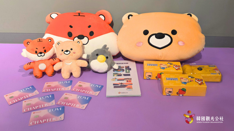 「2025年訪韓人數猜猜樂」線上活動獎品：韓國旅遊大禮包。（韓國觀光公社提供）