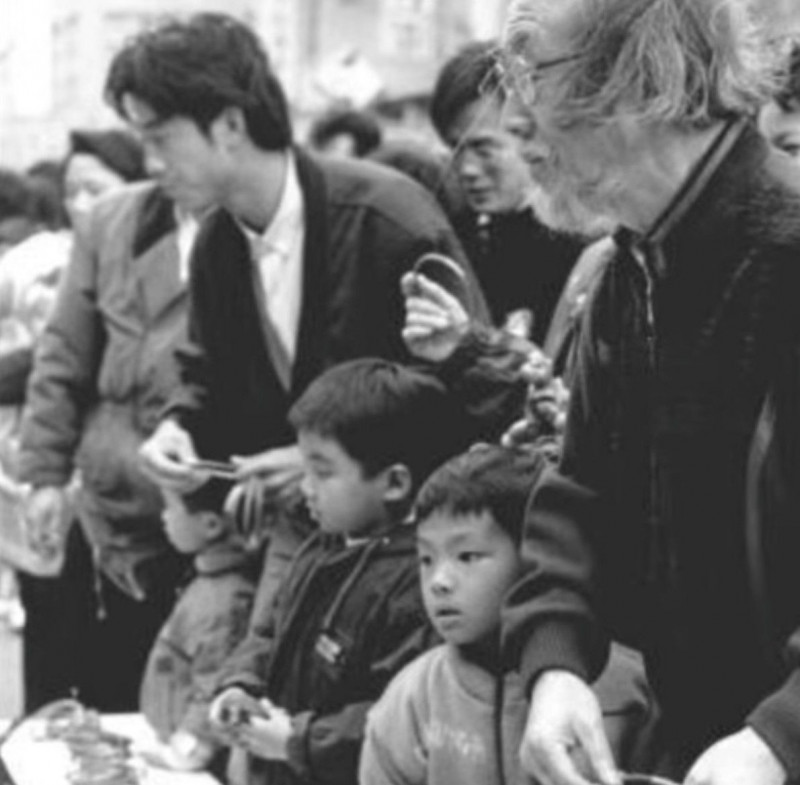 趙二呆晚年定居澎湖，辭世後作品捐贈澎湖縣政府珍藏。（張詠捷提供）