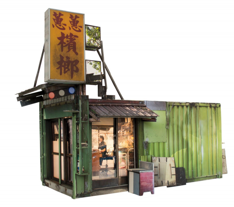 下一檔展覽「我們走了十年」將展出鈴木貴彥〈蕙蕙〉。（毓繡美術館提供）