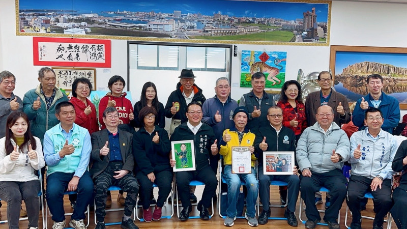 陳正筆的禪思歲月展覽，各界嘉賓雲集。（馬公市公所提供）