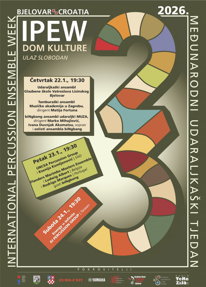 朱團將於1月24日晚間為克羅埃西亞國際打擊樂節閉幕進行專場演出。（朱團提供）