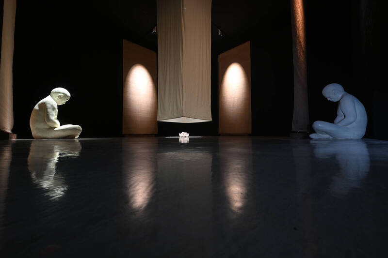 藝術家陳建北〈被囚禁的靈魂〉作品。（國美館提供）