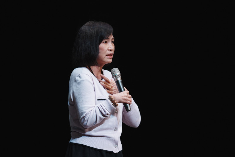 國立傳統藝術中心主任陳悅宜於記者會上致歡迎詞。傳藝中心提供）