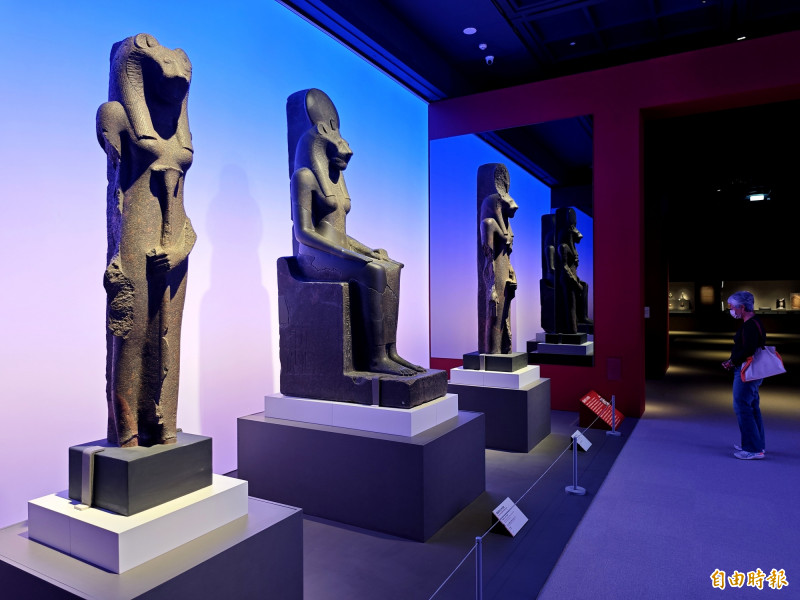 奇美博物館「埃及之王：法老」特展登場。（記者吳俊鋒攝）