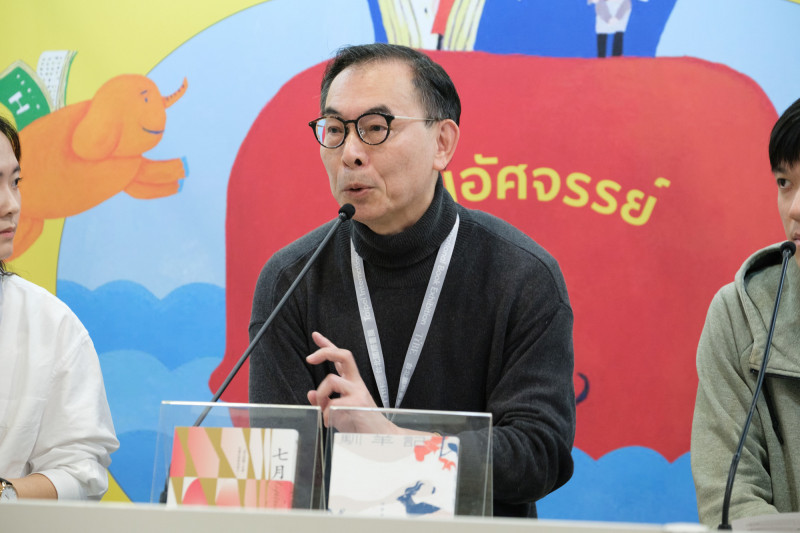 作家林俊頴。（台北書展基金會提供）