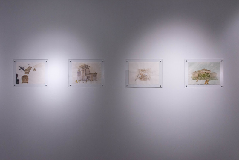 李怡志、吳家銘合作的《高雄二二八》繪畫文本。（高美館提供）