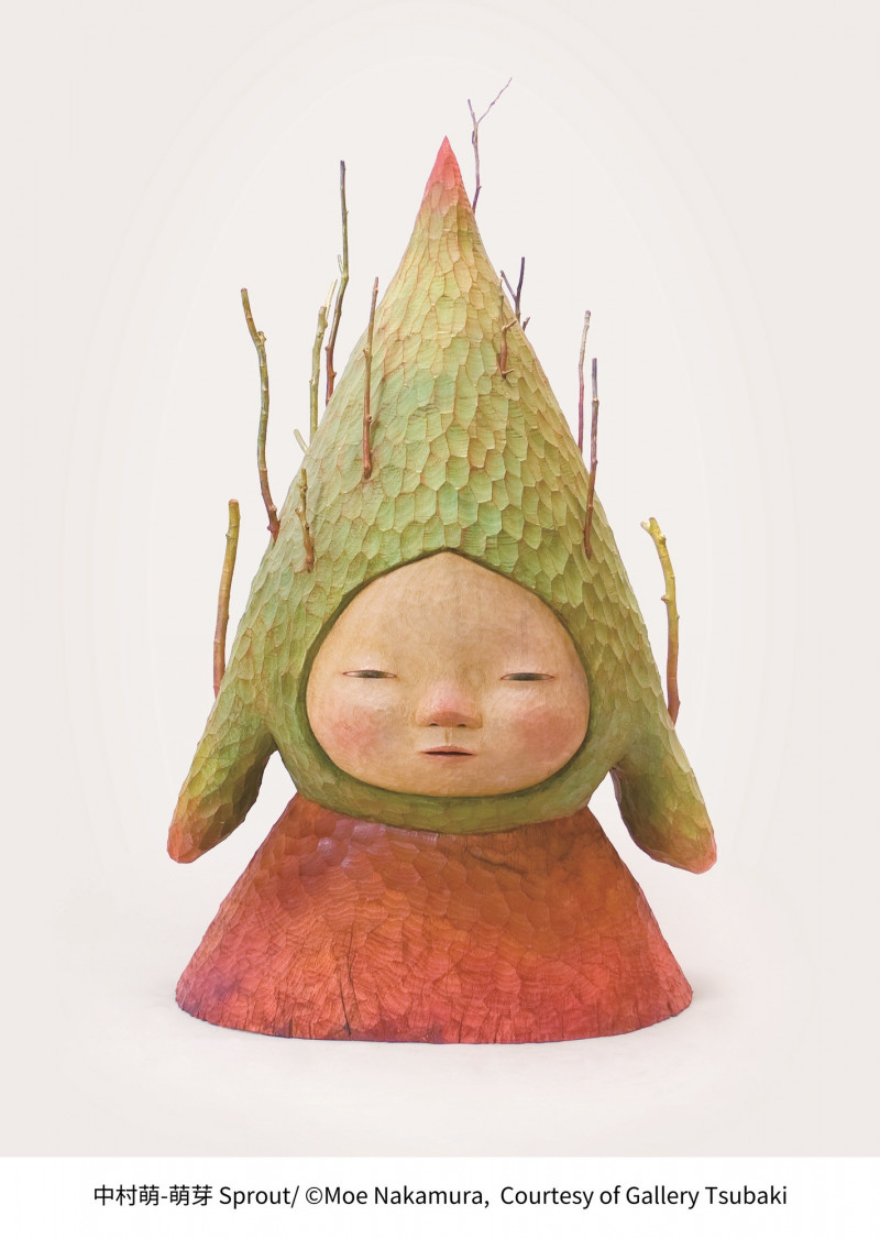 日本藝術家中村萌作〈萌芽〉。（屏東文化處提供）