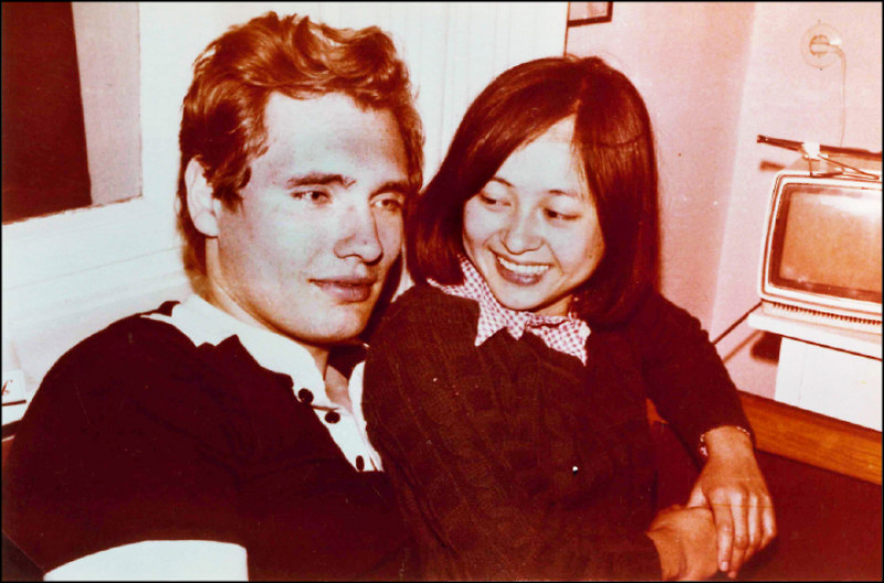 1978年，兩人畢業前在德國的合照。