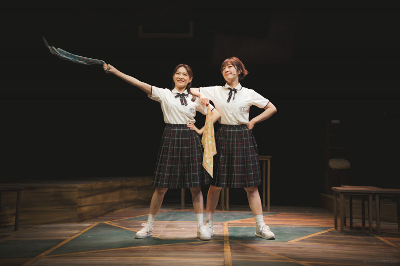 《有真與有真》台灣演員大甜（右）與康雅婷。（林育全攝、C Musical提供）