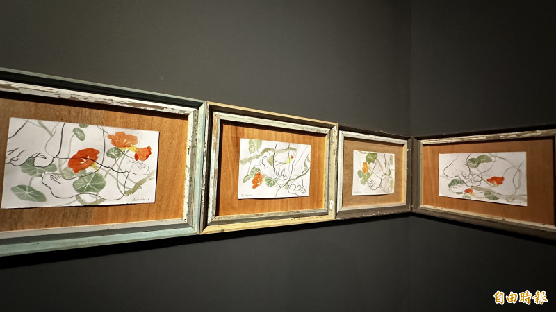 《2026紐約－台南藝術交流與對話：最甜美的歌之下》在蕭壠文化園區A3-2館展出至7月26日。（記者劉婉君攝）