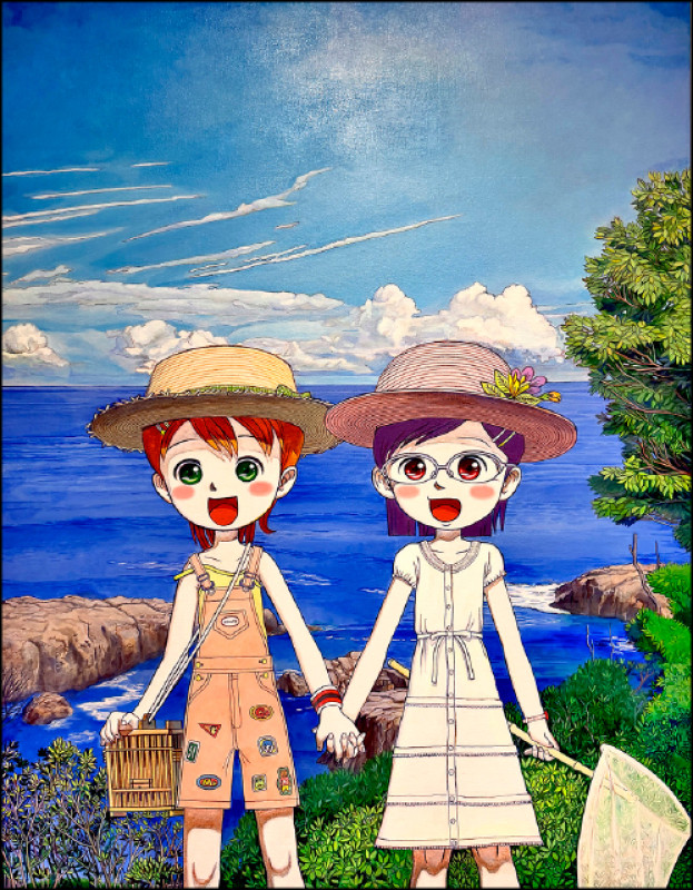 Mr. 2007年作品〈Hiromi與Nau的夏天〉。©2007 Mr./Kaikai Kiki Co., Ltd. All Rights Reserved.
