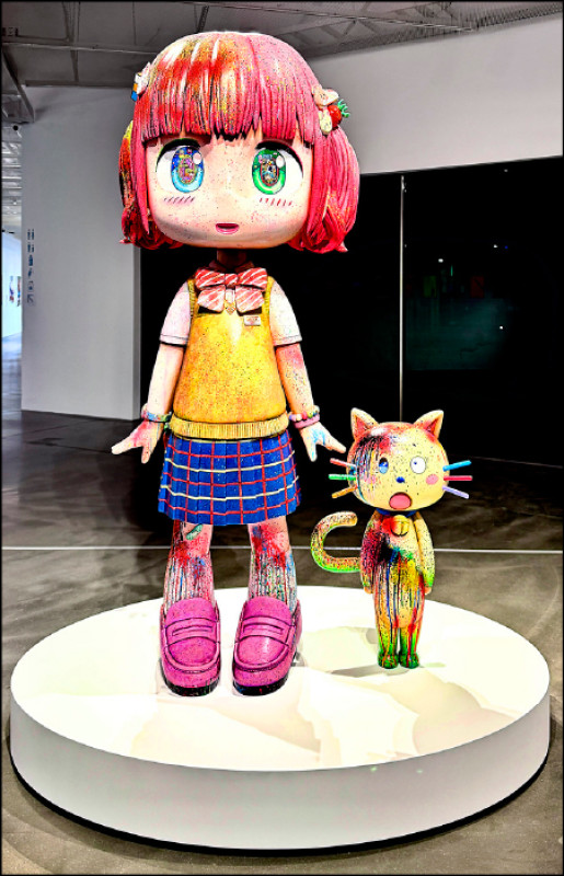 Mr. 2023年作品〈Hikari與貓〉©2023 Mr./Kaikai Kiki Co., Ltd. All Rights Reserved.