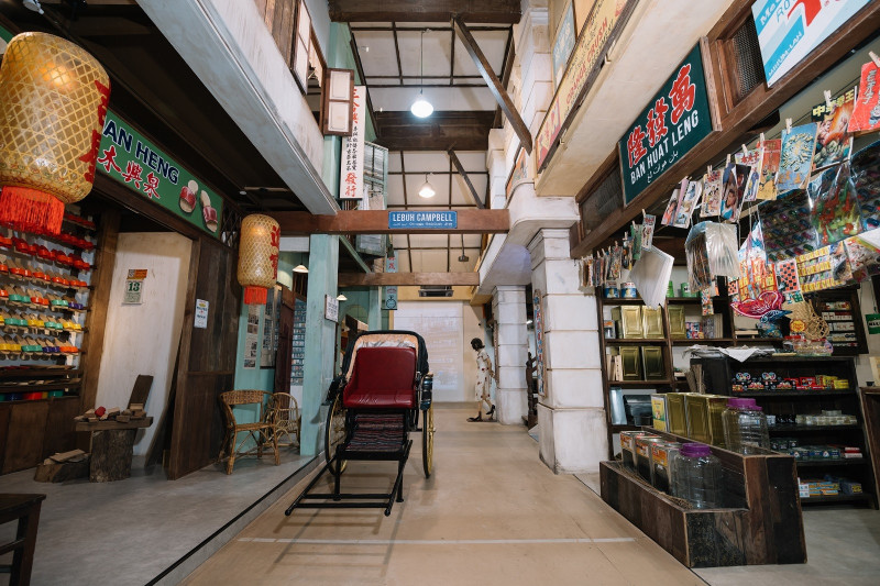 城歷史體驗館的沉浸式展覽空間，帶你一秒玩穿越。（檳城環球旅遊機構提供）
