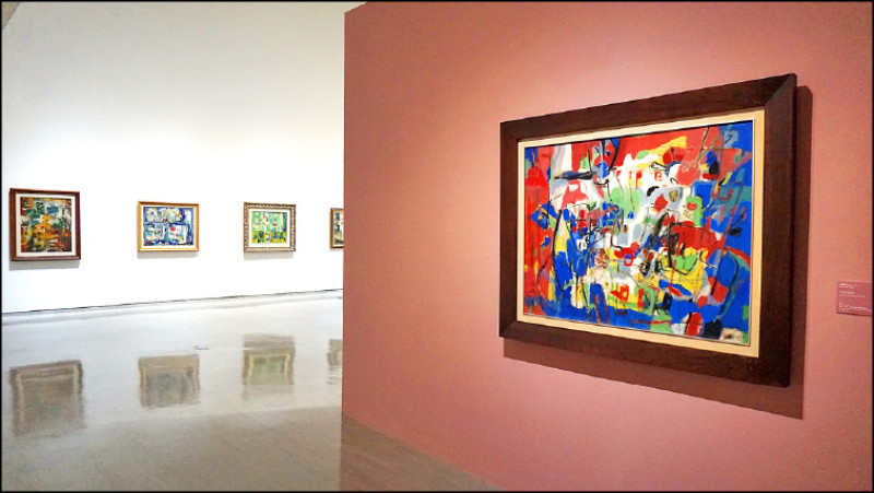 〈幻想（割麥）〉油彩、畫布，89×115公分。1967。