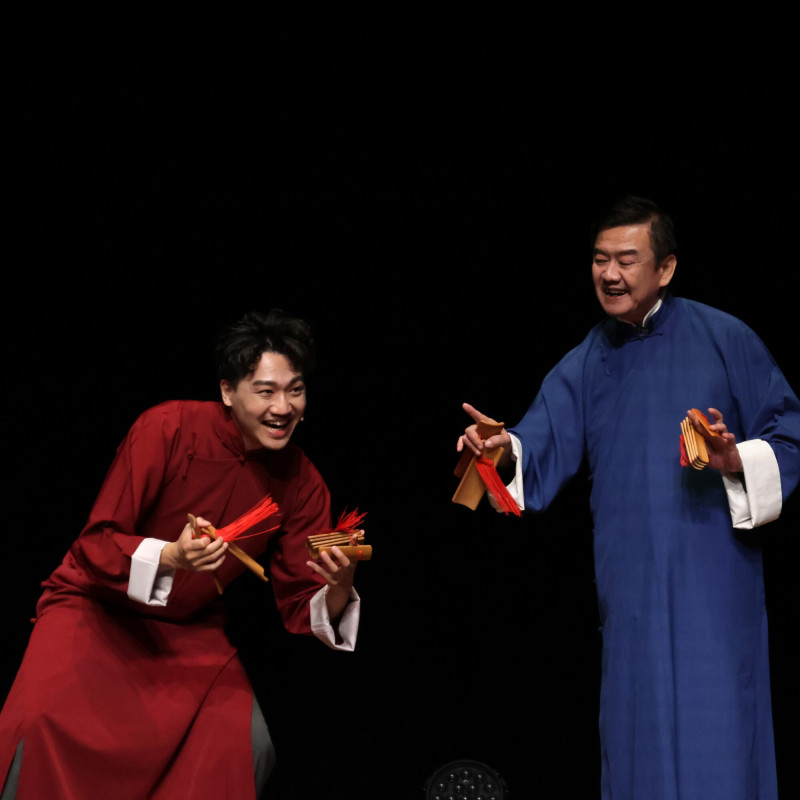 「馬幼FUN送所」系列活動以輕鬆活潑的相聲喜劇，引導孩子勇敢表達、學習溝通。（桃園市文化局提供）