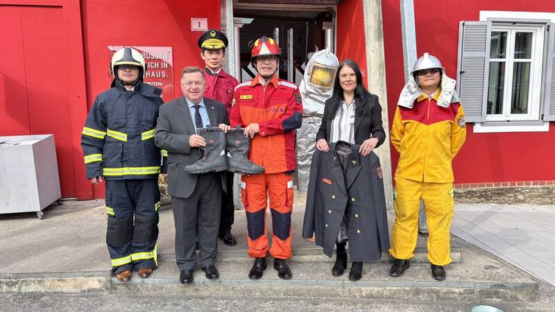 我消防文物入藏奧地利  音樂大使獻聲史泰爾馬克邦台灣日