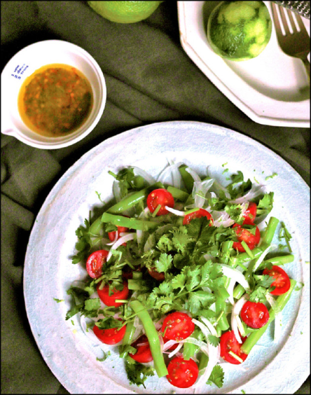 香菜四季豆沙拉