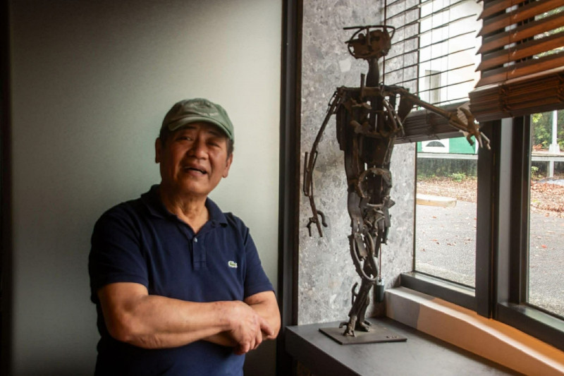 以鋼鐵焊接深刻人文觀照  旅法雕塑家武德淳作品師大展出