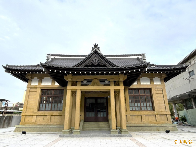 二林武德殿建於1933年，是全台少數保存完整的日式武道建築。（記者陳冠備攝）
