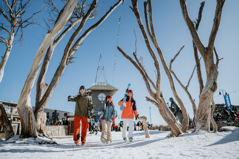 墨爾本的秋冬，帶遊客走進夢幻的雪白世界。（Visit Victoria維多利亞州旅遊局提供）