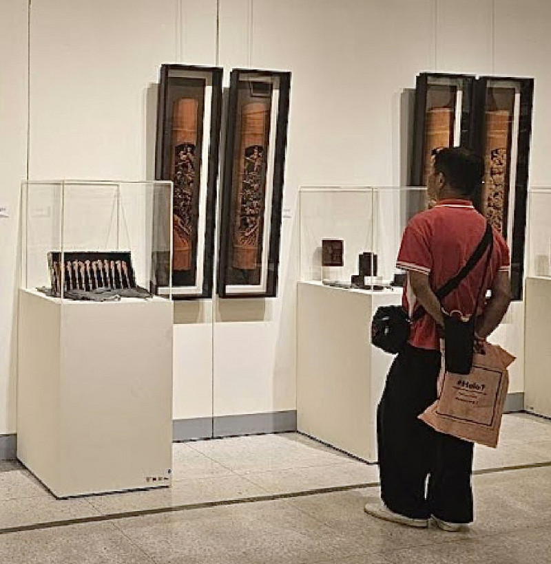 台灣孟宗竹透雕名家陳春明 逝世兩週年展出巨作《竹林七賢》
