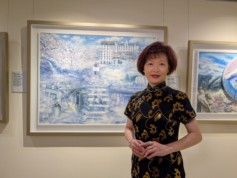 大地酒店攜手「法官畫家」郭豫珍辦公益畫展 義賣所得捐助偏鄉兒童
