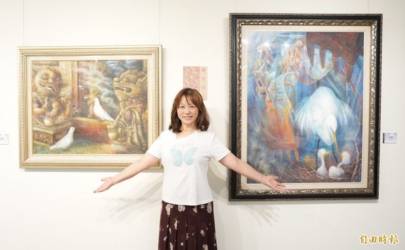 台中市美術家接力展 謝淑娟膠彩畫展出至7/5