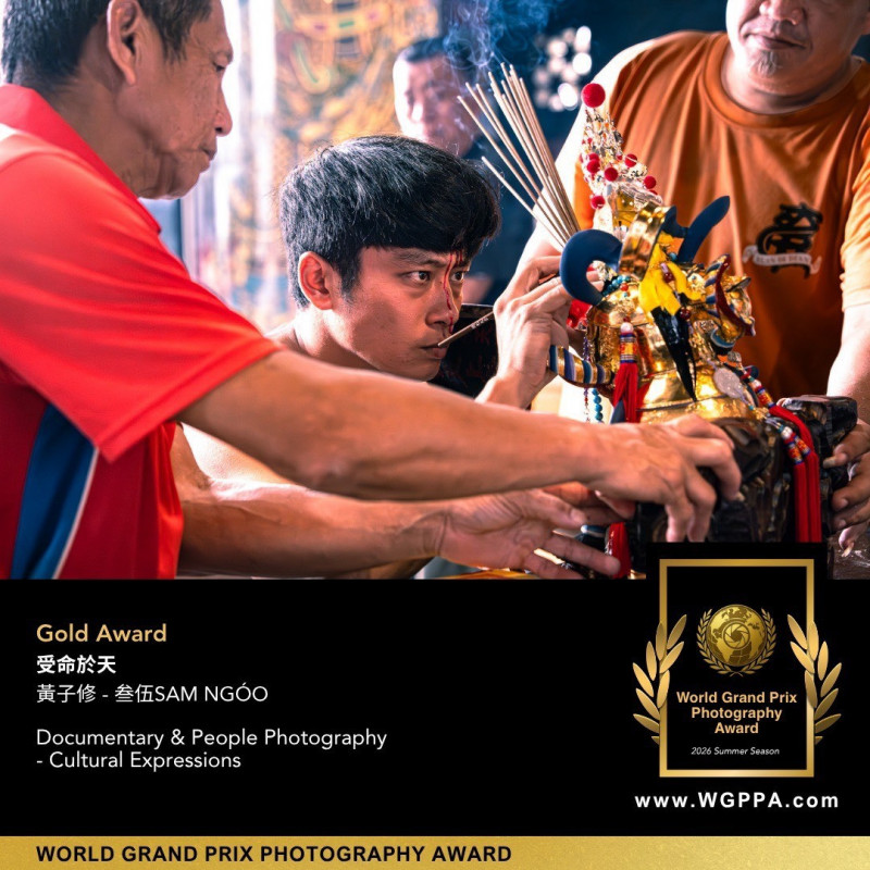 金獎作品《受命於天》。（黃子修提供）