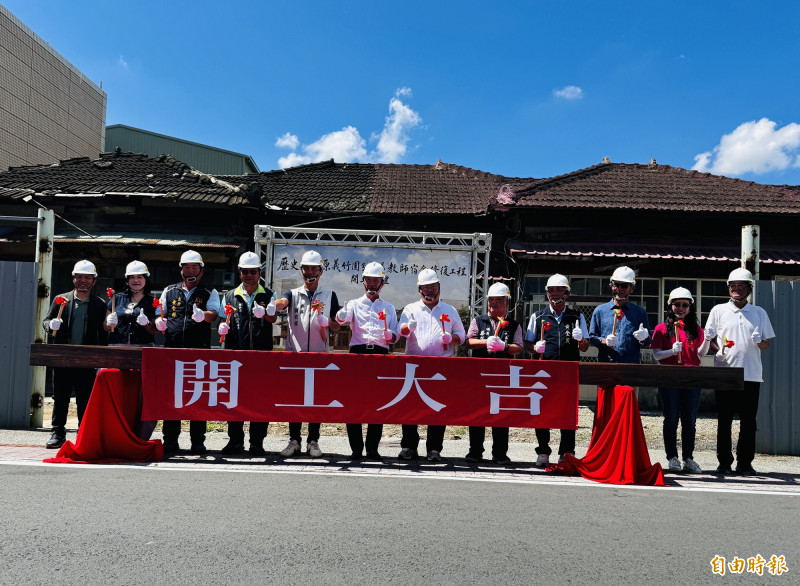 義竹百年建築兩樣情 日式宿舍風光開工修復 翁慶春古宅慘回原點
