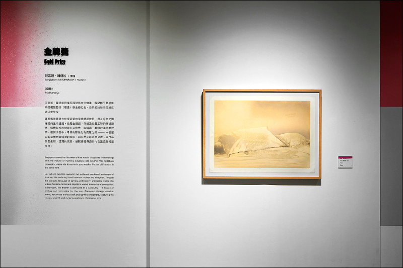 泰國班嘉蓬‧薩通拉作品〈母艦〉獲得金牌獎。（ANPIS FOTO 王世邦攝，國美館提供）