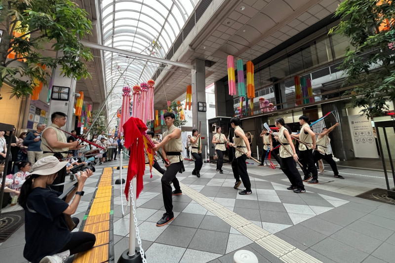 成大宋江陣「武」進仙台七夕祭 彩帶龍飄舞展現台灣文化力