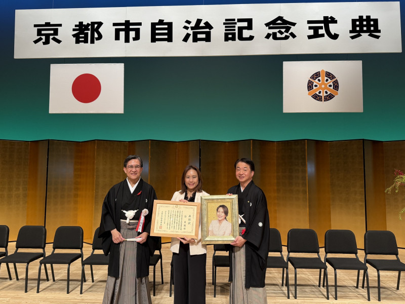 推動台日古都交流有功 郭貞慧獲京都市特別表彰