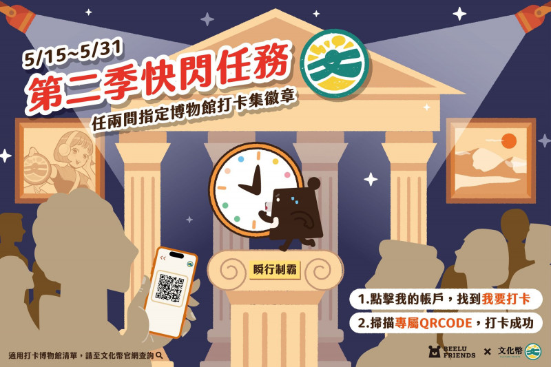 全台逾60館所「518」週一不休館  文化幣祭快閃「瞬行制霸」絕招
