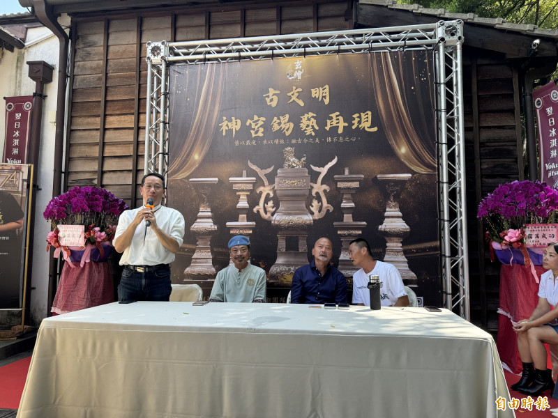 結合彩繪與安金工藝  一德洋樓「古文明神宮錫藝再現」開展