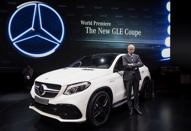 Mercedes-Benz 於底特律車展發表高性能全新車系 GLE 63 Coupé。（圖片來源：彭博社）