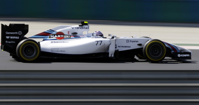 2014 F1 麥倫斯車手Valtteri Bottas的車。（圖片來源／路透）
