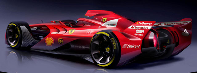 閃電霹靂車還沒來，Ferrari 先預測未來的 F1 長這樣！