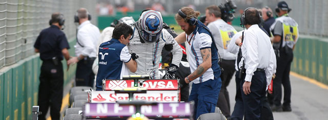 原本排位表現不錯的Williams車手Valtteri Bottas，排位賽後出現下背部疼痛現象，連爬出車艙都有困難，後來經過醫療單位檢查，發現他的腰椎末端有撕裂傷，為避免傷勢進一步惡化，所以退出了隔天的正賽。