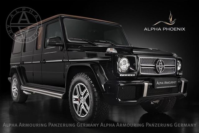 Alpha Armouring推出了以Mercedes-Benz G63 AMG為基礎所打造的豪華防彈車，並且命名為Phoenix火鳳凰。