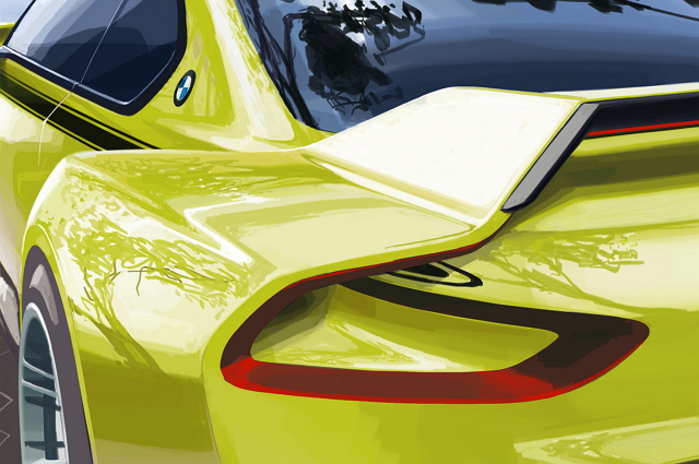 3.0 CSL Hommage車體將仿造3.0 CSL誇張的後輪拱寬車體造型，彰顯出狂野賽車的霸氣外觀。