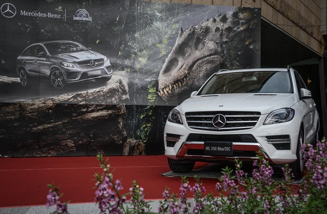 現場展出Mercedes-Benz旗下曾參與系列電影演出的M-Class。