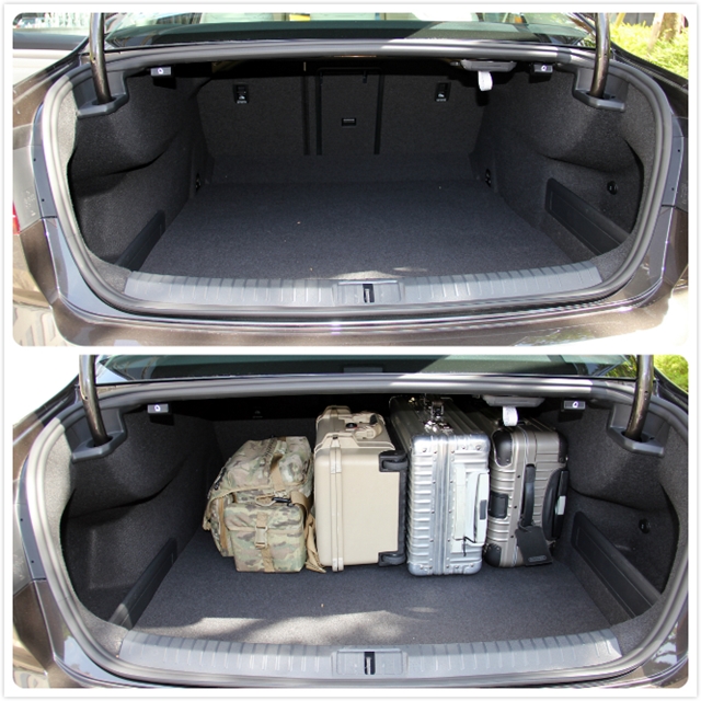 Sedan車型僅可進行6/4分離傾倒，廂內高度也受限，靈活性不如Variant車型。