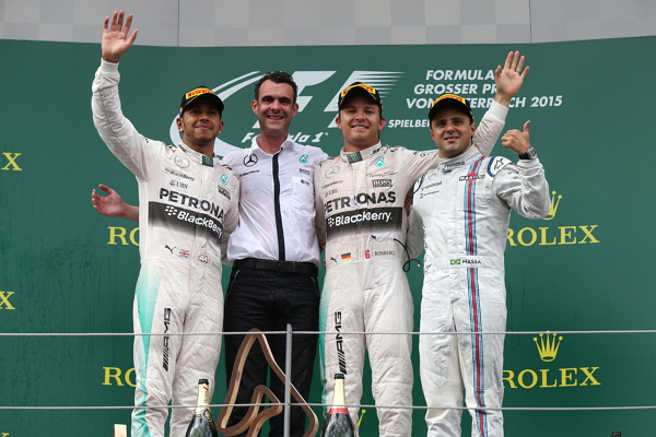 Mercedes-AMG PETRONAS 車隊拿下奧地利分站冠亞軍