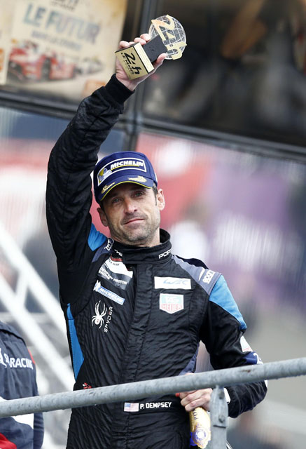 美國熱門影集「實習醫生」的男主角Patrick Dempsey，連續3年參加GTE Am組賽事，今年終於攻上頒獎台的亞軍位置，創下他個人業餘賽車生涯的最佳紀錄。