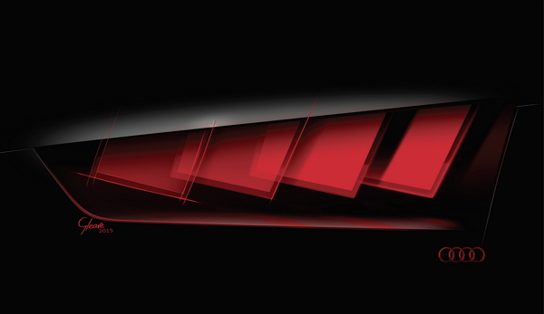 Audi 將於 2015 第 66 屆 IAA 法蘭克福國際車展發表最新的 Matrix 矩陣式 OLED 照明科技。