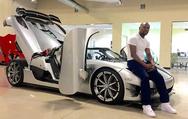 Floyd Mayweather弗洛伊德梅威瑟前幾天在個人的instagram上，分享了他最新購入的Koenigsegg CCXR Trevita。（圖片來源／Floyd Mayweather instagram）