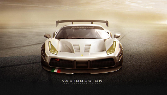 不久之前Ferrari官方才正式公佈這部賽道版488 GTE將會在2016年底正式發表。（圖片來源／Yasid Design）